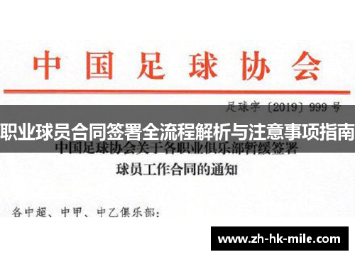 职业球员合同签署全流程解析与注意事项指南 职业球员合同签署全流程解析与注意事项指南